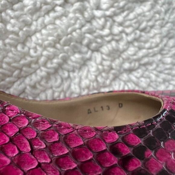 MICHAEL KORS Pink Python Leather Heels In Size 38 - Picture 8 of 9